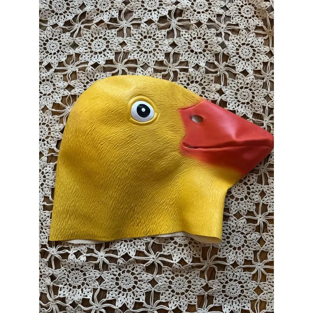 Rubber Duck‎ Mask Yellow Costume Prop Novelty Halloween Cosplay Accessory